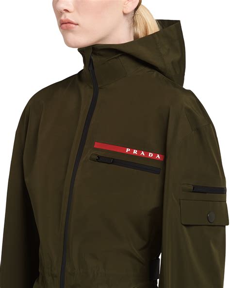 prada gore jacket navy|Prada ladies jackets.